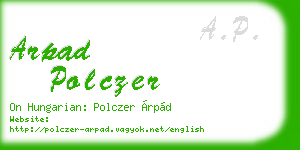 arpad polczer business card
